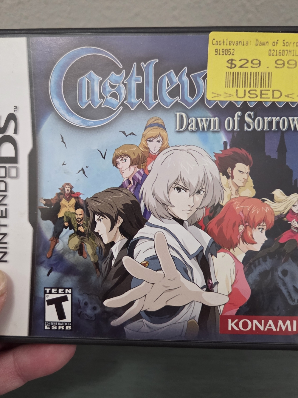 Nintendo DS - Castlevania Dawn Of Sorrow Konami Video Game With Case